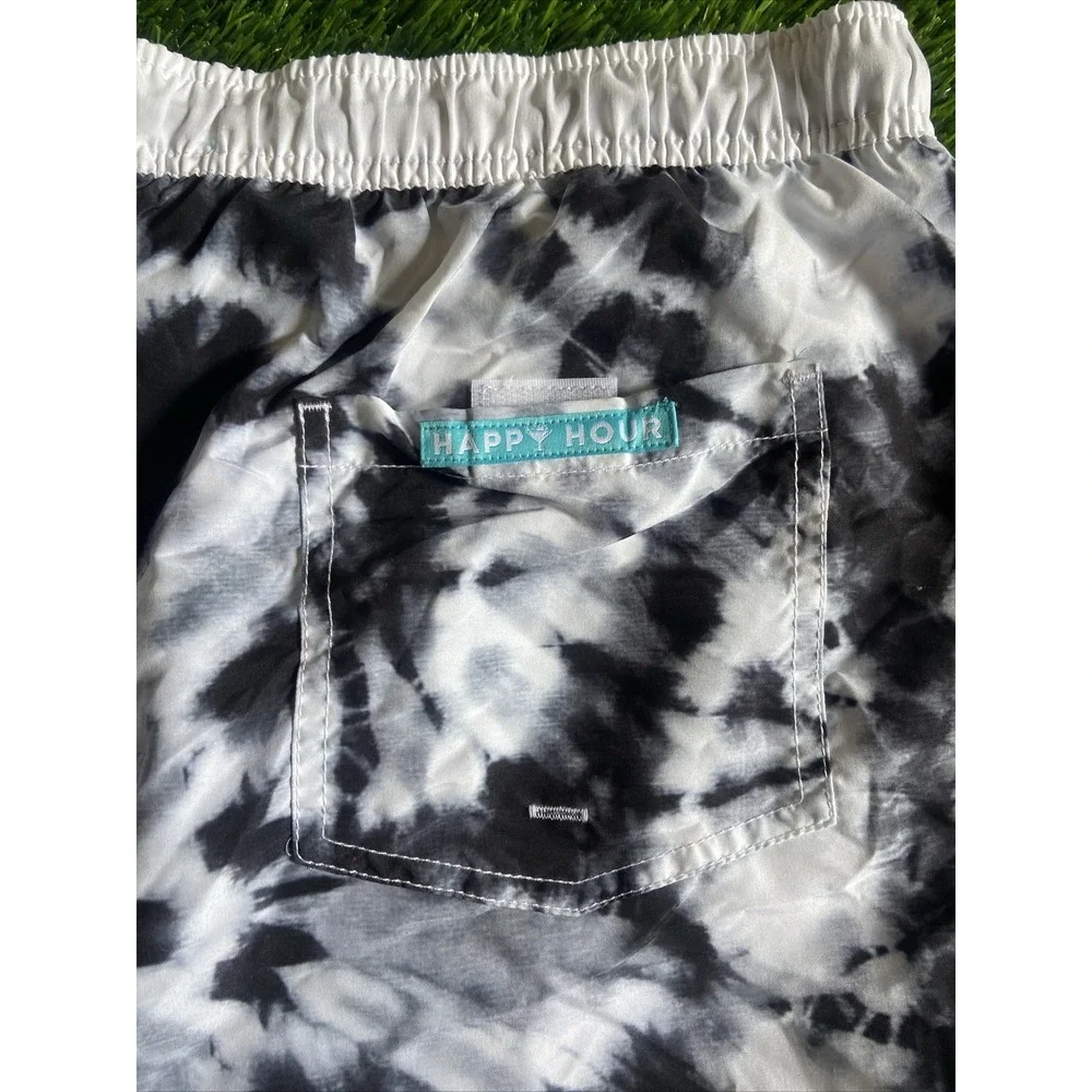 Happy Hour Men's Tie-Dye Board Short Swim Trunk Size XXL EUC